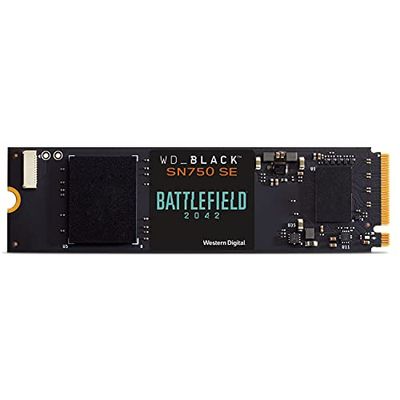 WD_BLACK 1TB SN750 SE NVMe SSD with Battlefield 2042 Game Code Bundle - Gen4 PCle, Internal Gaming SSD Solid State Drive, M.2 2280, Up to 3,600 MB/s - WDBB9J0010BNC-NRSN $125.2 (Reg $226.99)