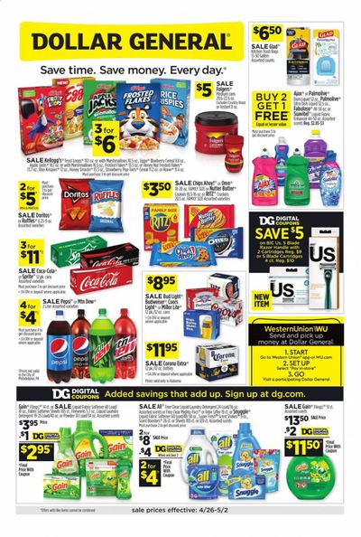 Dollar General Weekly Ad & Flyer April 26 to May 2