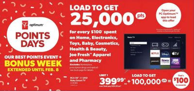 Real Canadian Superstore Ontario: Get 25,000 PC Optimum Points for every $100 Spent on General Merchandise February 2nd – 8th