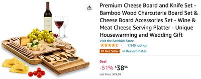 Amazon Canada Deals: Save 38% on Premium Cheese Board and Knife Set + 16% on Squat Rack Stand