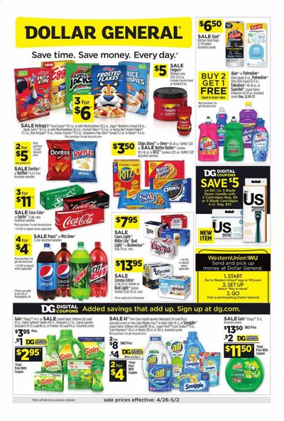 Dollar General Weekly Ad & Flyer April 26 to May 2