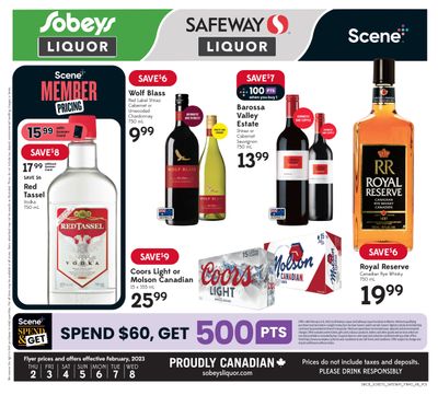 Sobeys/Safeway (AB) Liquor Flyer February 2 to 8