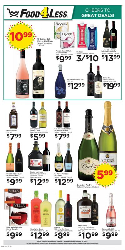 Food 4 Less (CA) Weekly Ad Flyer Specials February 1 to February 28, 2023