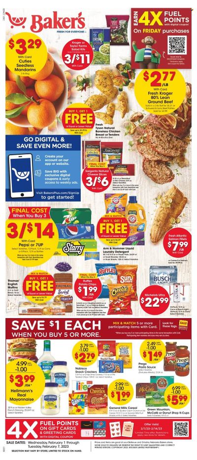 Baker's (NE) Weekly Ad Flyer Specials February 1 to February 7, 2023
