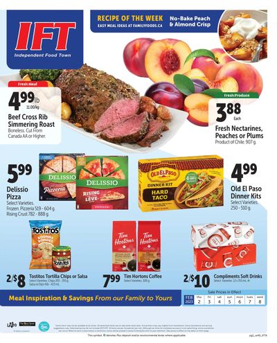 IFT Independent Food Town Flyer February 2 to 8