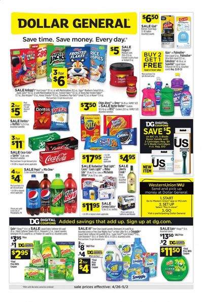 Dollar General Weekly Ad & Flyer April 26 to May 2