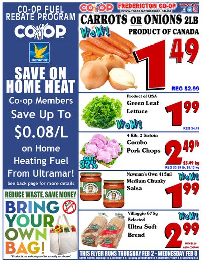 Fredericton Co-op Flyer February 2 to 8
