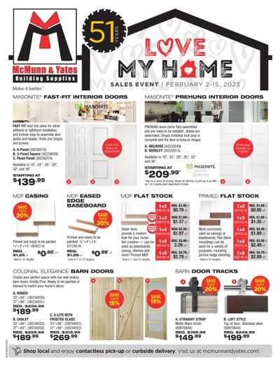 McMunn & Yates Building Supplies Flyer February 2 to 15