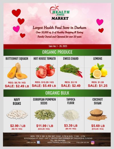 TNS Health Food Flyer February 1 to 28