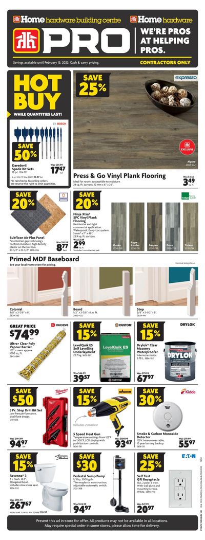 Home Hardware Building Centre (ON) PRO Flyer February 2 to 15