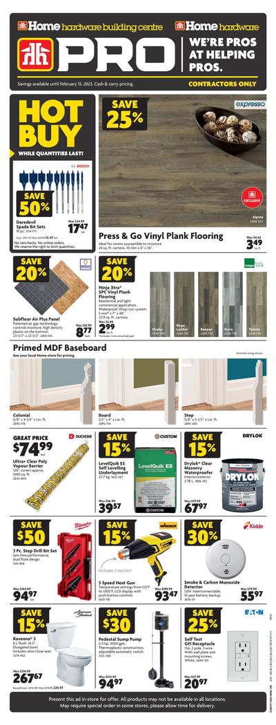 Home Hardware Building Centre (BC) PRO Flyer February 2 to 15