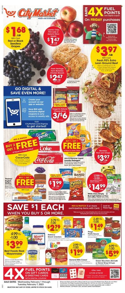 City Market (CO, UT, WY) Weekly Ad Flyer Specials February 1 to February 7, 2023