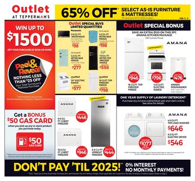 Outlet at Tepperman's Flyer February 3 to 9