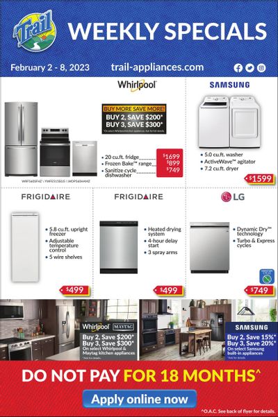 Trail Appliances (AB & SK) Flyer February 2 to 8