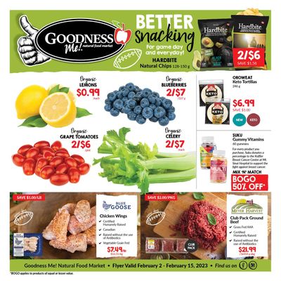 Goodness Me Flyer February 2 to 15