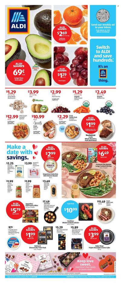 ALDI Weekly Ad Flyer Specials February 1 to February 7, 2023