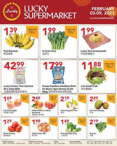 Lucky Supermarket (Edmonton) Flyer February 3 to 9
