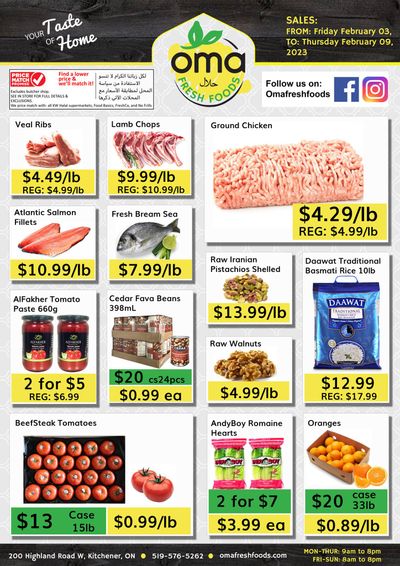 Oma Fresh Foods Flyer February 3 to 9