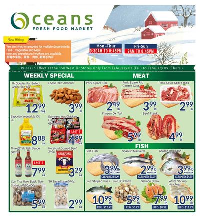 Oceans Fresh Food Market (West Dr., Brampton) Flyer February 3 to 9