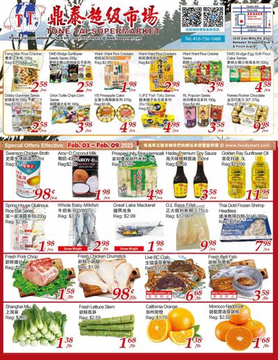 Tone Tai Supermarket Flyer February 3 to 9