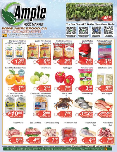 Ample Food Market (Brampton) Flyer February 3 to 9