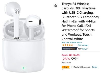 Amazon Canada Deals: Save 50% on Wireless Earbuds with Coupon + 30% on Inflatable Pool Float