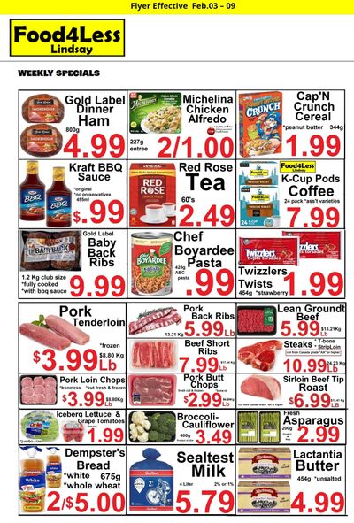 Food 4 Less (Lindsay) Flyer February 3 to 9
