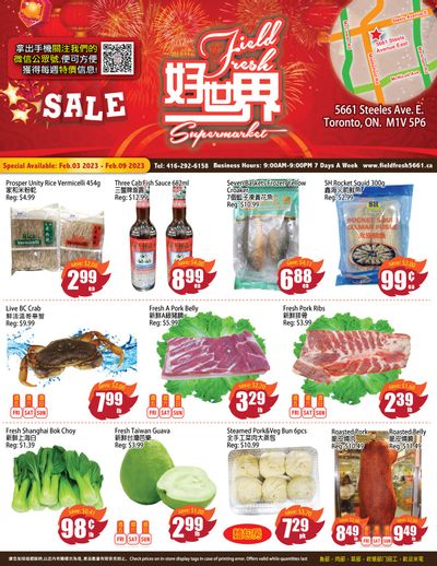 Field Fresh Supermarket Flyer February 3 to 9