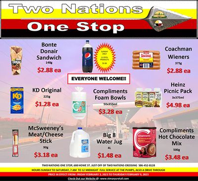 Two Nations One Stop Flyer February 3 to 9