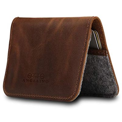 Otto Angelino Genuine Leather Ultra Slim Minimalist Cardholder Wallet - Unisex $31.54 (Reg $33.14)