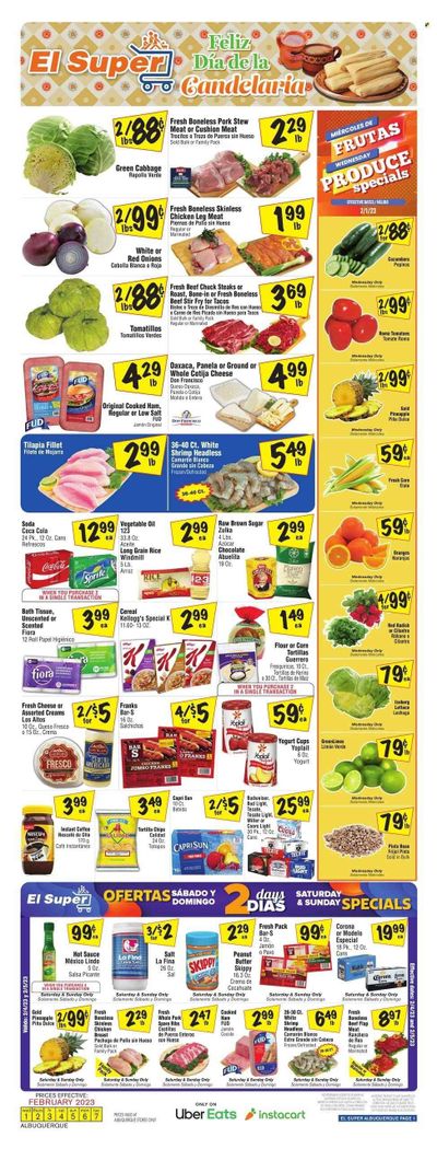 El Super (NM) Weekly Ad Flyer Specials February 1 to February 7, 2023