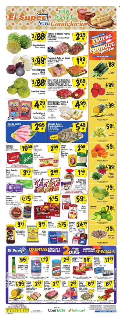 El Super (TX) Weekly Ad Flyer Specials February 1 to February 7, 2023