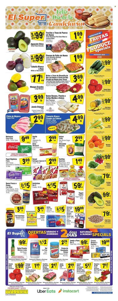 El Super (CA) Weekly Ad Flyer Specials February 1 to February 7, 2023