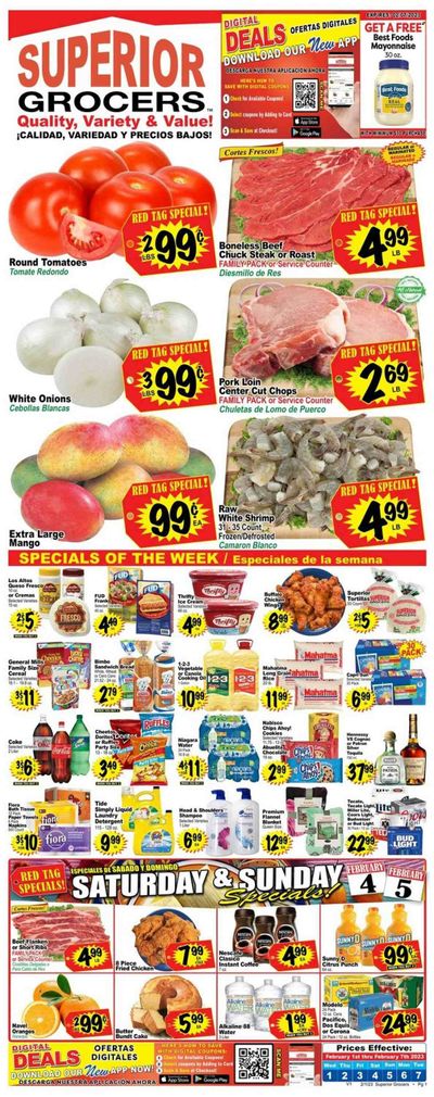 Superior Grocers (CA) Weekly Ad Flyer Specials February 1 to February 7, 2023