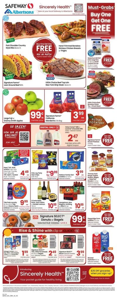 Safeway (WA) Weekly Ad Flyer Specials February 1 to February 7, 2023