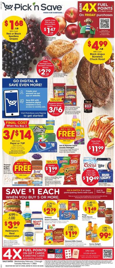 Pick ‘n Save (WI) Weekly Ad Flyer Specials February 1 to February 7, 2023