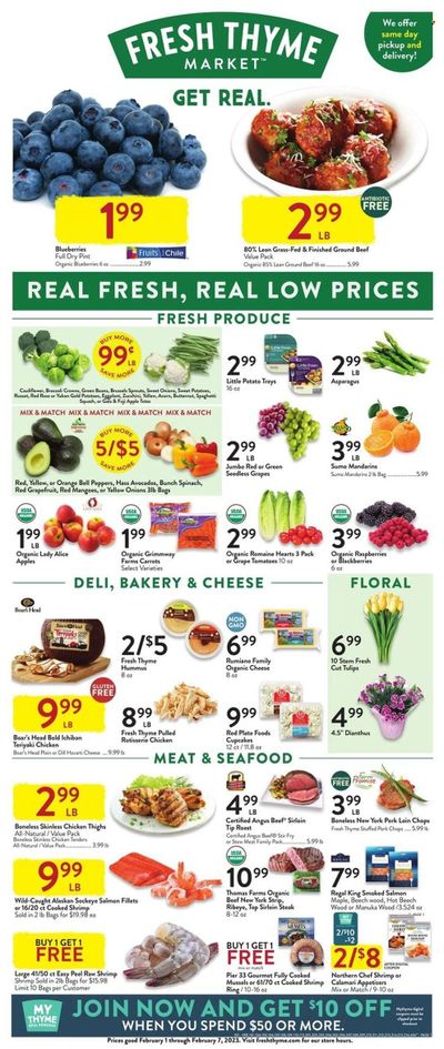 Fresh Thyme Weekly Ad Flyer Specials February 1 to February 7, 2023
