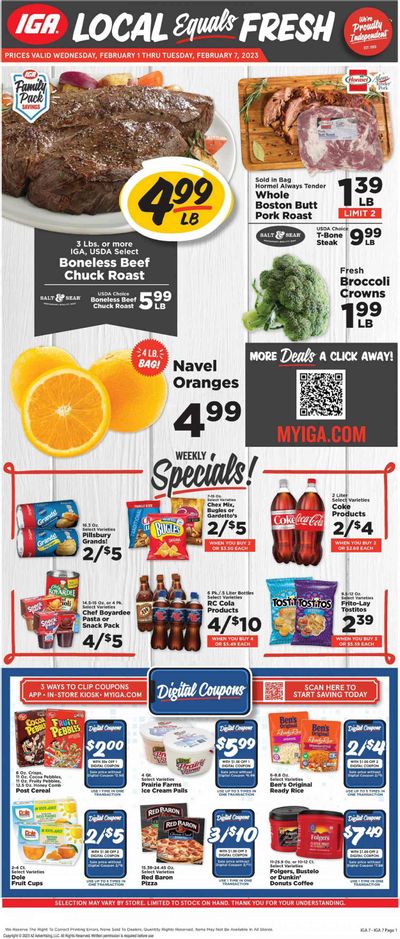 IGA (VA) Weekly Ad Flyer Specials February 1 to February 7, 2023