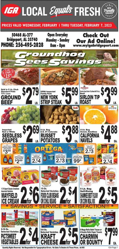 IGA (50) Weekly Ad Flyer Specials February 1 to February 7, 2023