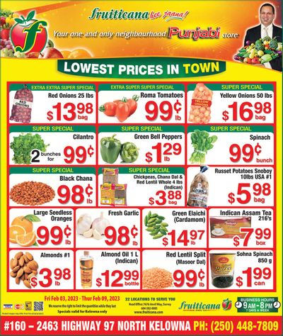 Fruiticana (Kelowna) Flyer February 3 to 9