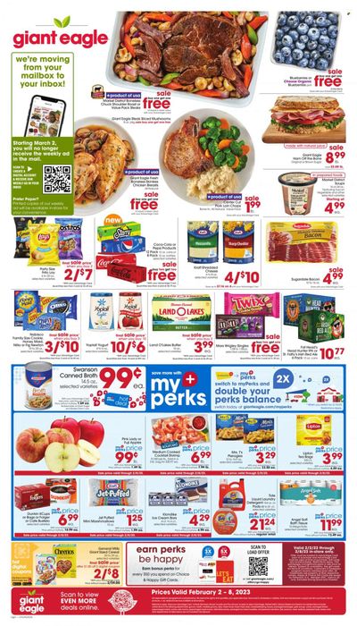 Giant Eagle (OH, PA) Weekly Ad Flyer Specials February 2 to February 8, 2023