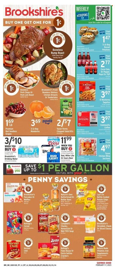 Brookshires (AR, LA, TX) Weekly Ad Flyer Specials February 1 to February 7, 2023