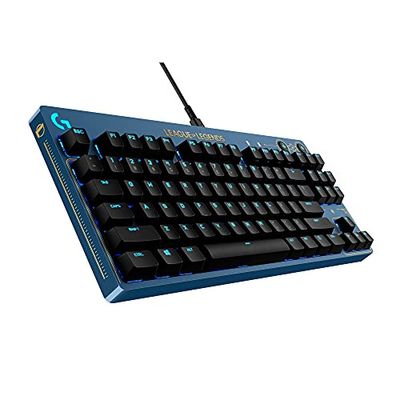 Logitech G PRO Mechanical Gaming Keyboard - Ultra-Portable Tenkeyless Design, Detachable USB Cable, LIGHTSYNC RGB Backlit Keys, Official League of Legends Edition $129.99 (Reg $169.99)