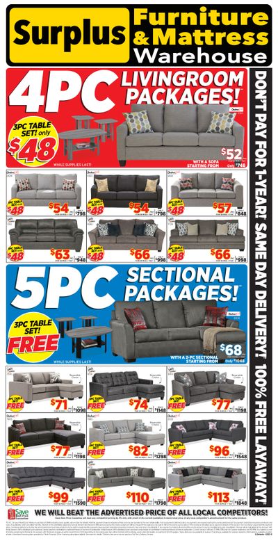 Surplus Furniture & Mattress Warehouse (Oshawa) Flyer February 6 to 26