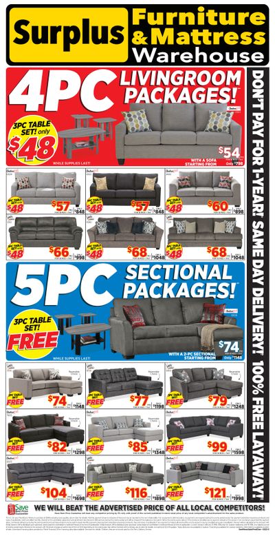 Surplus Furniture & Mattress Warehouse (Moncton) Flyer February 6 to 26