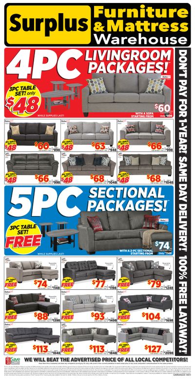 Surplus Furniture & Mattress Warehouse (Medicine Hat) Flyer February 6 to 26