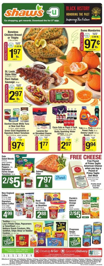 Shaw’s (MA, ME, NH, RI, VT) Weekly Ad Flyer Specials February 3 to February 9, 2023