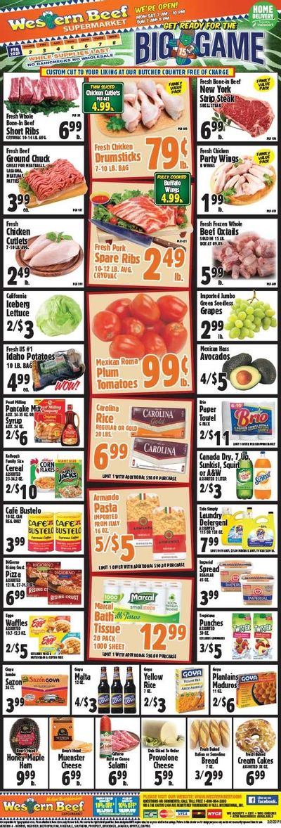 Western Beef (FL, NY) Weekly Ad Flyer Specials February 2 to February 8, 2023