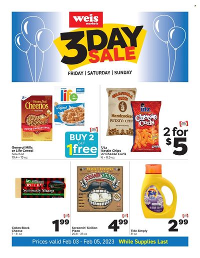Weis (MD, NY, PA) Weekly Ad Flyer Specials February 3 to February 5, 2023