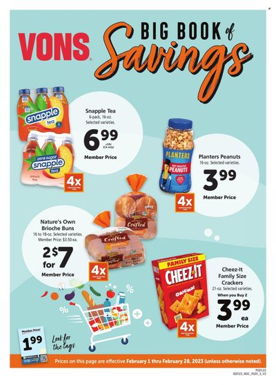 Vons (CA) Weekly Ad Flyer Specials February 1 to February 28, 2023